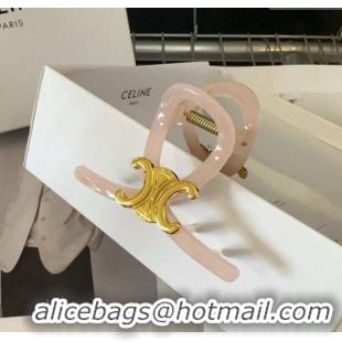 Super Quality Celine Triomphe Hair Clip 0311 Light Pink 2025