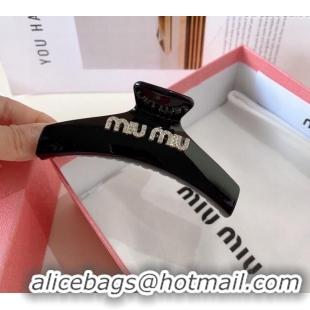 Best Product Miu Miu Hair Clip with Strass 0311 Black 2025