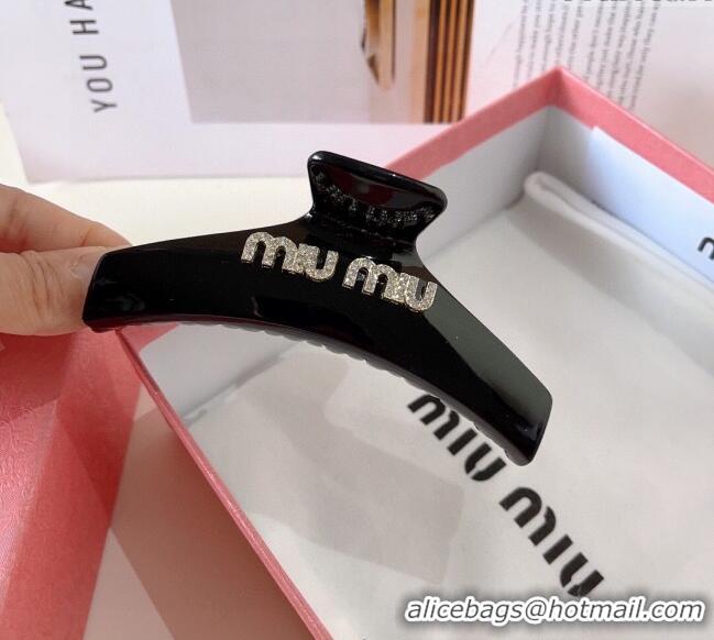 Best Product Miu Miu Hair Clip with Strass 0311 Black 2025
