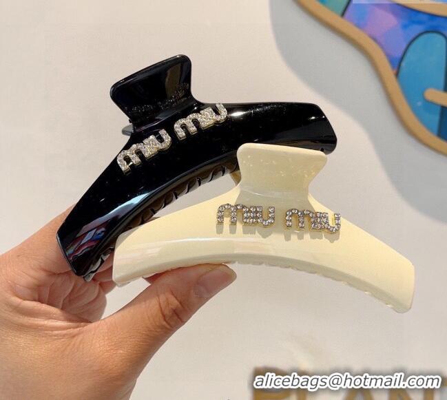 Best Product Miu Miu Hair Clip with Strass 0311 Black 2025