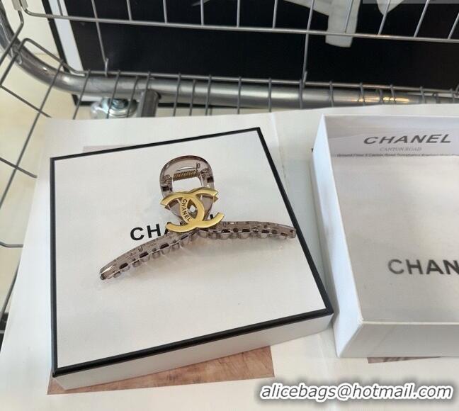 Buy New Cheap Chanel Hair Clip with Metal-Tone CC 0310 Grey 2025