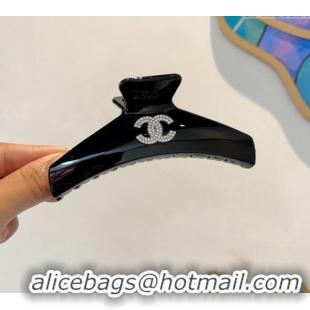 Buy Best Chanel Hair Clip with Strass 0310 Black 2025