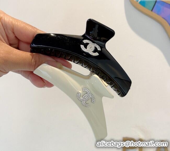 Buy Best Chanel Hair Clip with Strass 0310 Black 2025