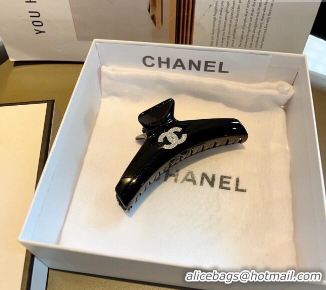 Buy Best Chanel Hair Clip with Strass 0310 Black 2025