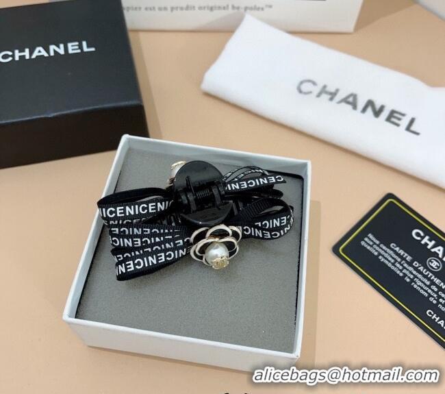 Modern Inexpensive Chanel Camellia Hair Clip 0310 Black 2025