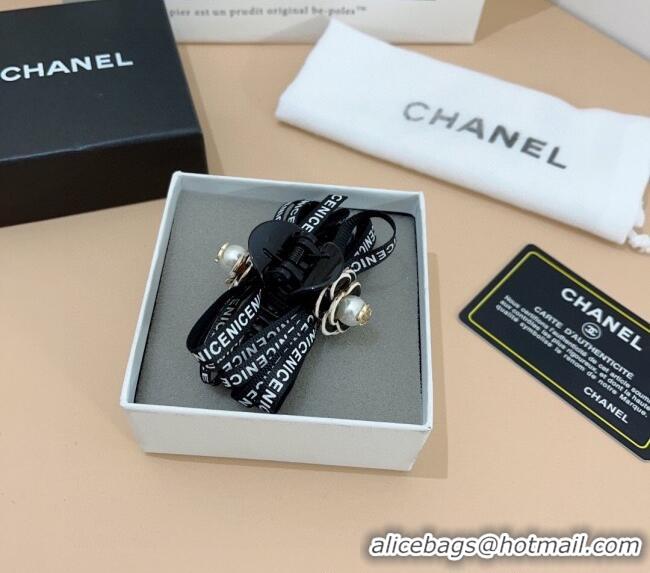 Modern Inexpensive Chanel Camellia Hair Clip 0310 Black 2025