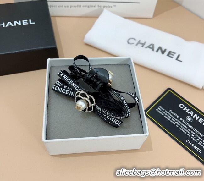Modern Inexpensive Chanel Camellia Hair Clip 0310 Black 2025