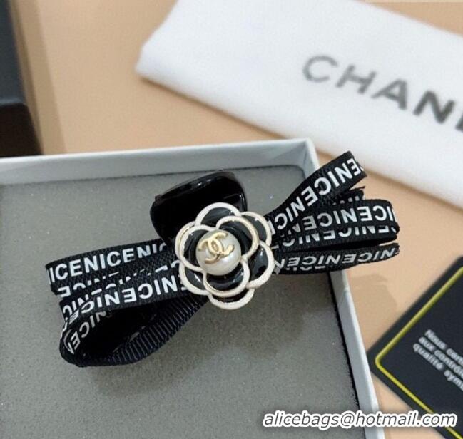 Modern Inexpensive Chanel Camellia Hair Clip 0310 Black 2025