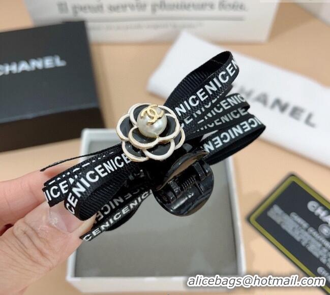 Modern Inexpensive Chanel Camellia Hair Clip 0310 Black 2025