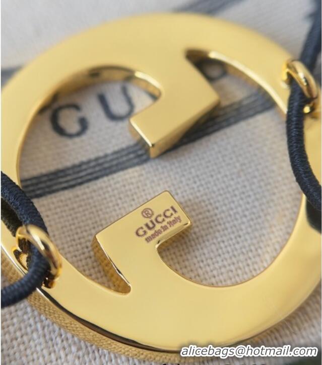 Market Sells Gucci Interlocking G Hairring 0310 Black/Gold 2025