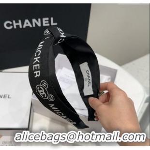 Sumptuous Discount Chanel Logo Web Headband 0310 Black 2025