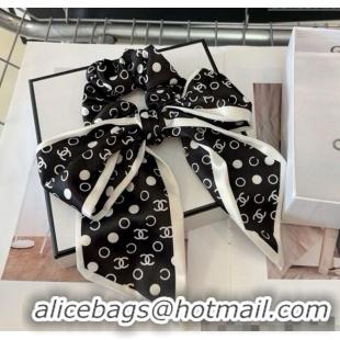 Grade Quality Chanel Bow Hair Clip CH0310 Black 2025