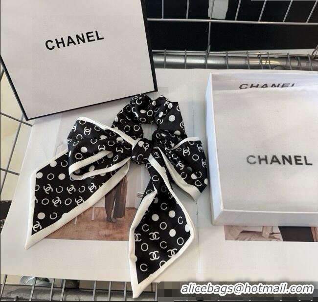 Grade Quality Chanel Bow Hair Clip CH0310 Black 2025