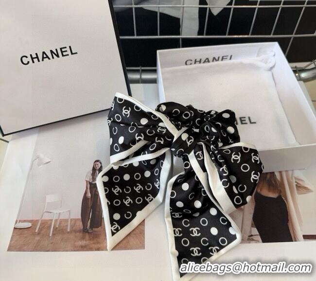 Grade Quality Chanel Bow Hair Clip CH0310 Black 2025