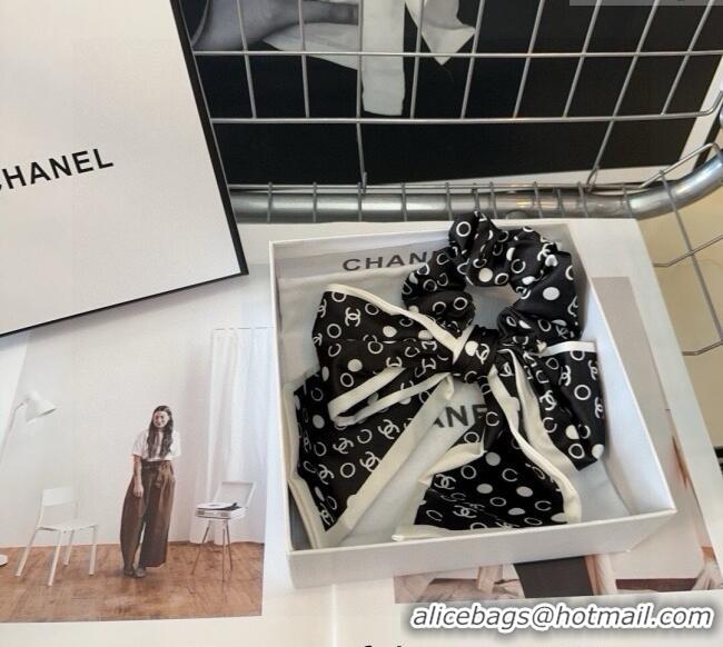 Grade Quality Chanel Bow Hair Clip CH0310 Black 2025