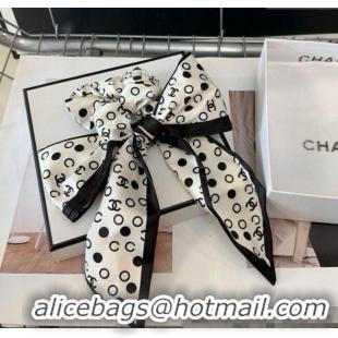 Best Price Chanel Bow Hair Clip 0310 White 2025