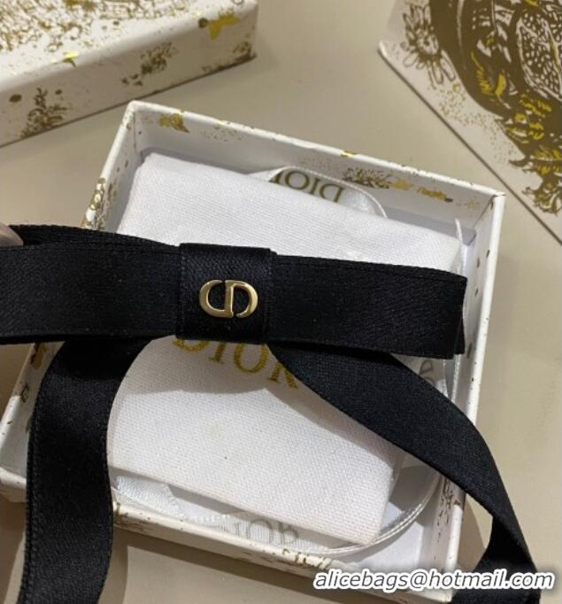 Grade Quality Dior Bow Hair Clip 0311 Black 2025