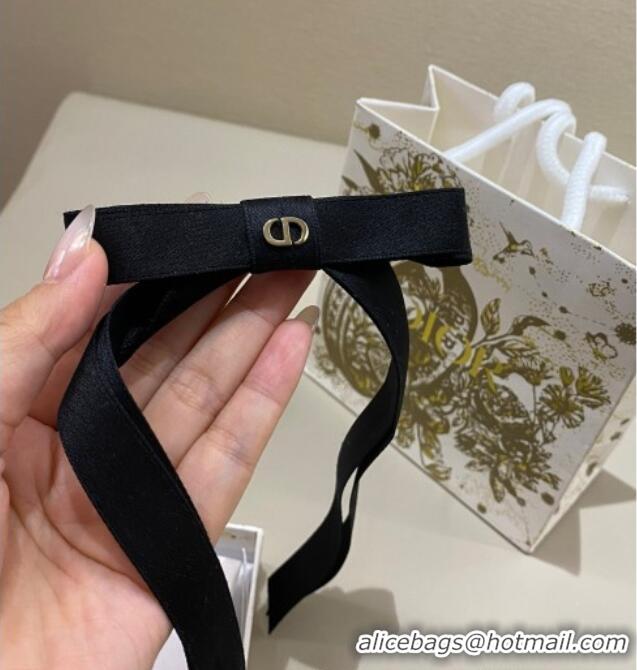 Grade Quality Dior Bow Hair Clip 0311 Black 2025