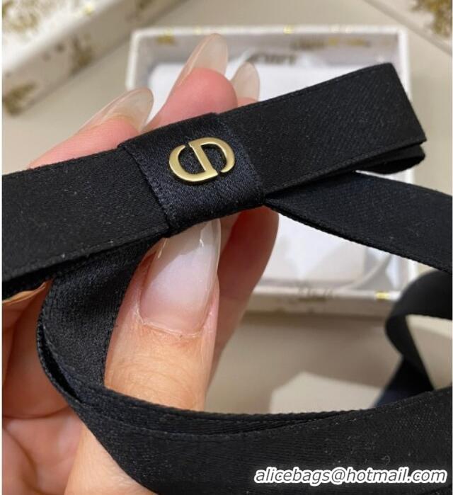Grade Quality Dior Bow Hair Clip 0311 Black 2025