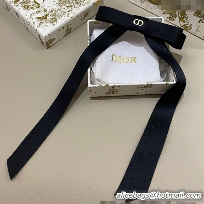 Grade Quality Dior Bow Hair Clip 0311 Black 2025
