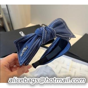 Elegant Cheap Prada Denim Headband 0512 Blue 2025