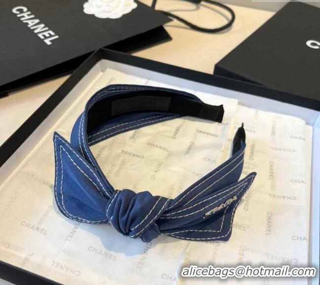 Elegant Cheap Prada Denim Headband 0512 Blue 2025