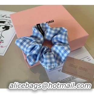 Best Grade Miu Miu Check Hairring 2100 Blue 2025