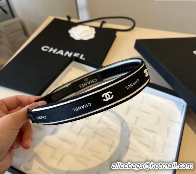 Best Price Chanel Printed Headband 0512 Black 2025