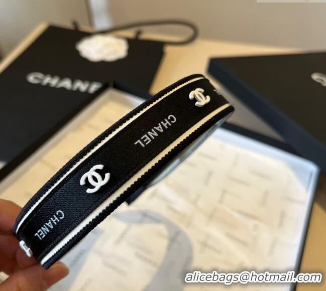 Best Price Chanel Printed Headband 0512 Black 2025