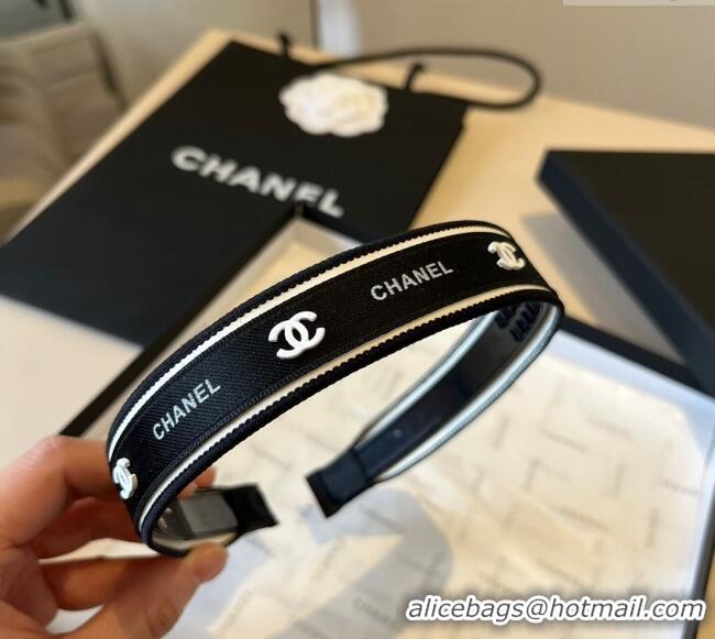 Best Price Chanel Printed Headband 0512 Black 2025
