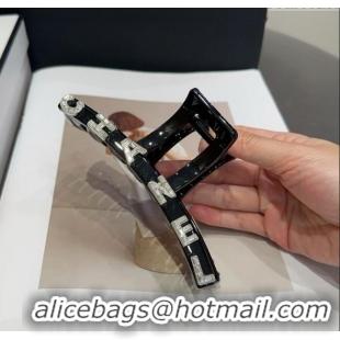 Best Grade Chanel Hair Clip with Letters 0512 Black 2025