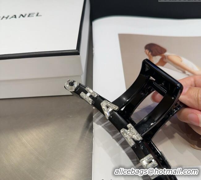 Best Grade Chanel Hair Clip with Letters 0512 Black 2025