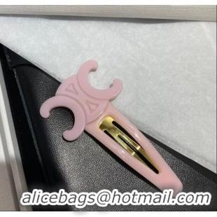 Well Crafted Celine Triomphe Hair Clip 0512 Light Pink 2025