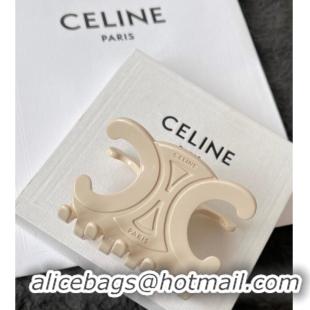 Grade Quality Celine Triomphe Hair Clip 051101 White 2025