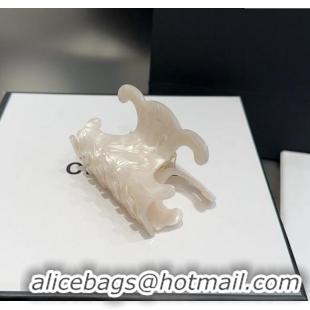Market Sells Celine Triomphe Hair Clip 051102 White 2025