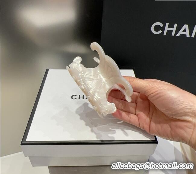 Market Sells Celine Triomphe Hair Clip 051102 White 2025