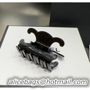 Buy Discount Celine Triomphe Hair Clip 051102 Black 2025