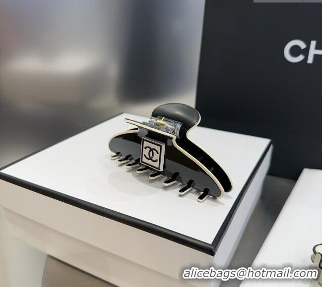 Top Quality Discount Chanel Framed CC Hair Clip 0512 Black 2025