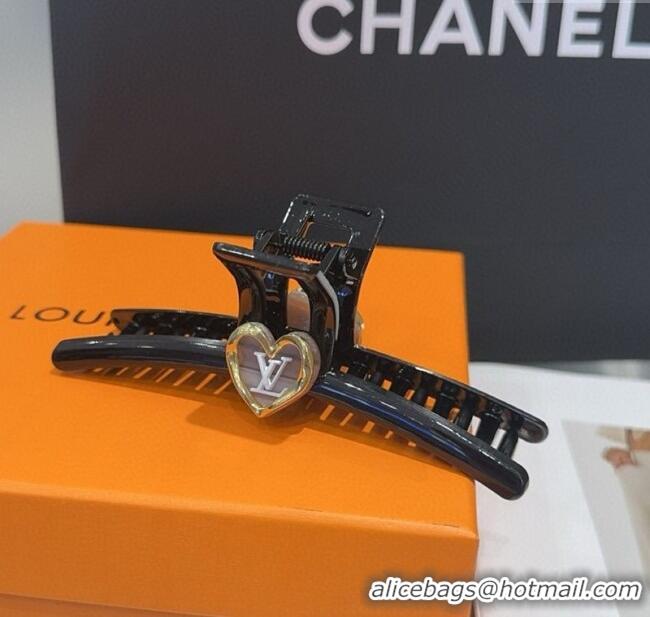 Classic Specials Louis Vuitton LV Heart Hair Clip 0512 Black 2025