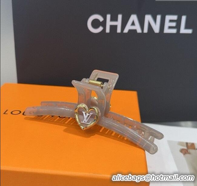 Market Sells Cheap Louis Vuitton LV Heart Hair Clip 0512 Grey 2025