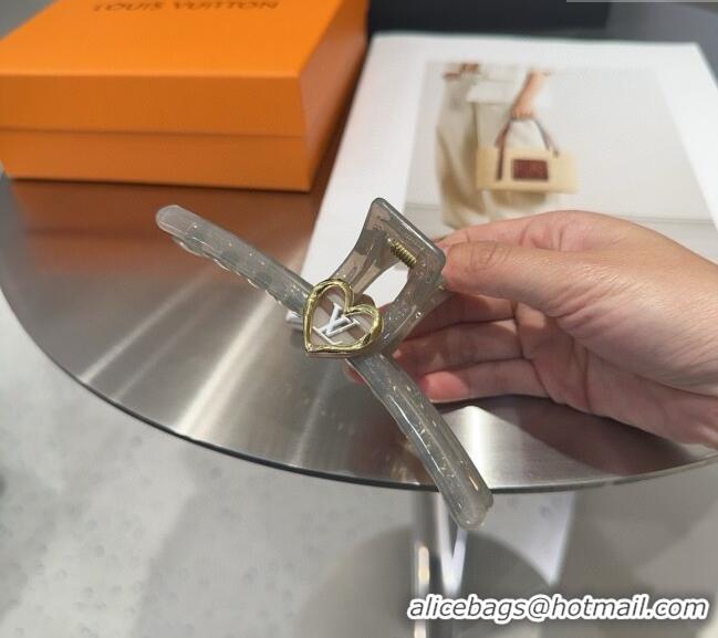 Market Sells Cheap Louis Vuitton LV Heart Hair Clip 0512 Grey 2025