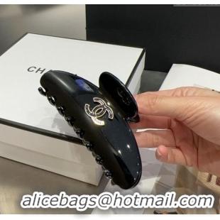 Cheap Price Chanel CC Hair Clip 0512 Black 2025