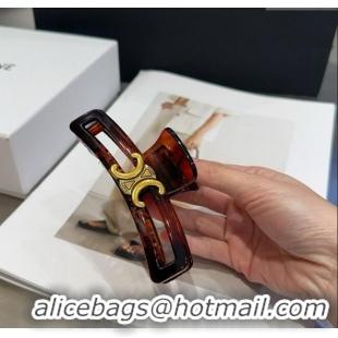 Buy Fashionable Celine Hair Clip 051103 Brown 2025