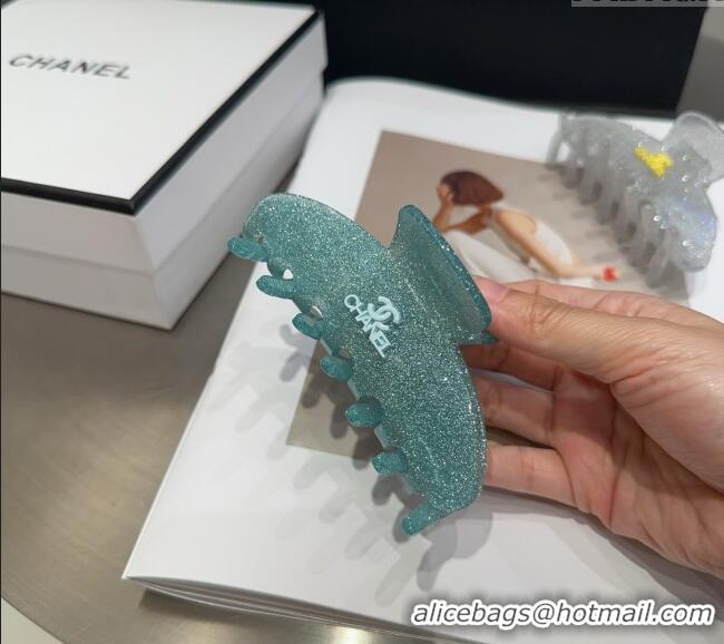 Buy Discount Chanel Logo Hair Clip 0512 Green 2025
