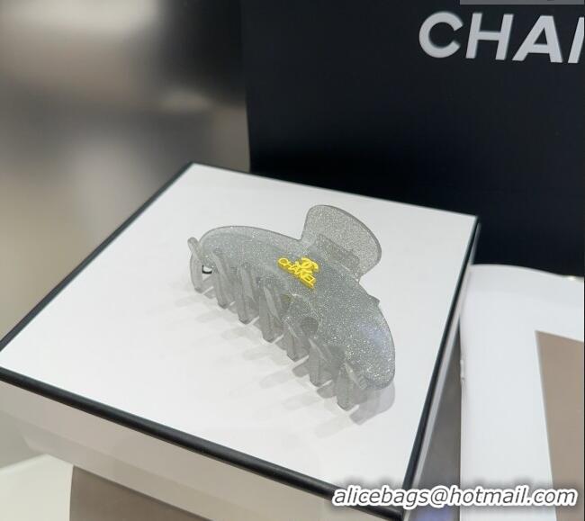 Famous Brand Chanel Logo Hair Clip 0512 Grey 2025
