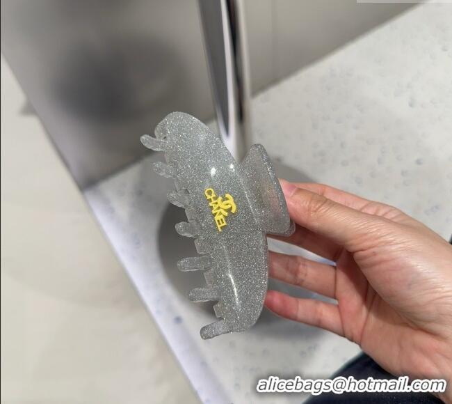 Famous Brand Chanel Logo Hair Clip 0512 Grey 2025