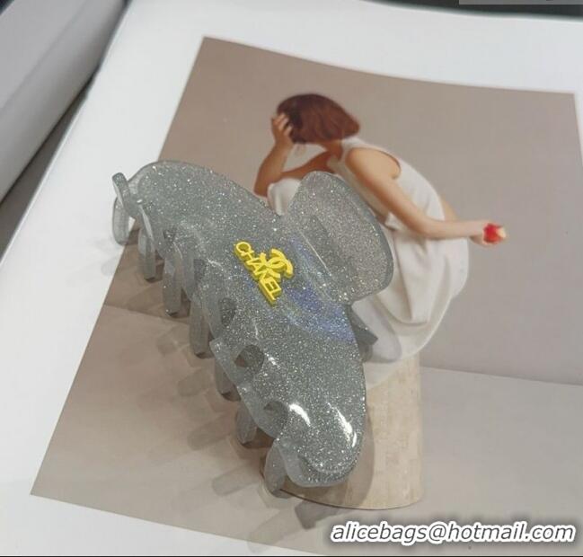 Famous Brand Chanel Logo Hair Clip 0512 Grey 2025