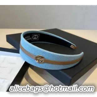 Buy Promotional Gucci Denim Headband 0512 Light Blue 2025