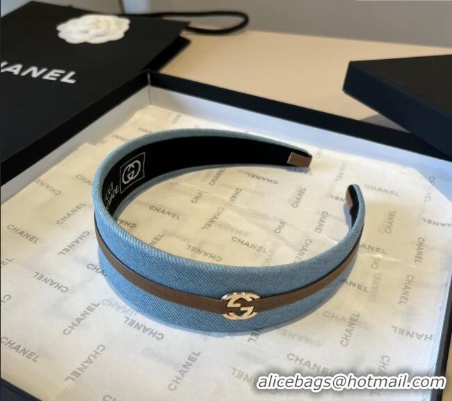 Buy Promotional Gucci Denim Headband 0512 Light Blue 2025