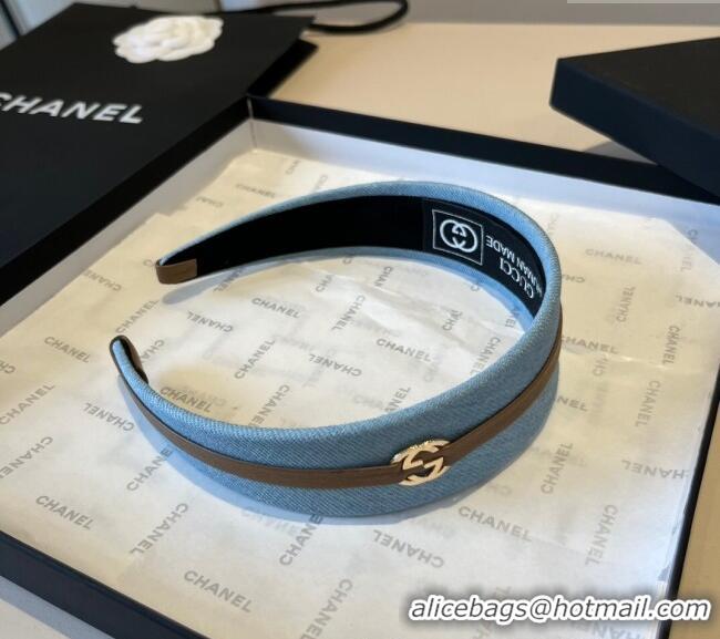 Buy Promotional Gucci Denim Headband 0512 Light Blue 2025